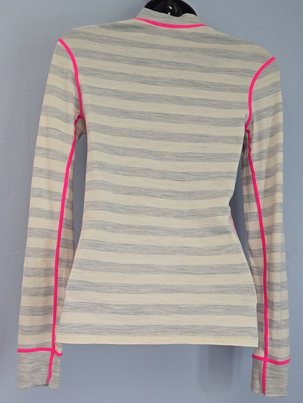 🐑Kari Traa 100% Wool Quarter Zip Base Layer Top Size S - Picture 3 of 16